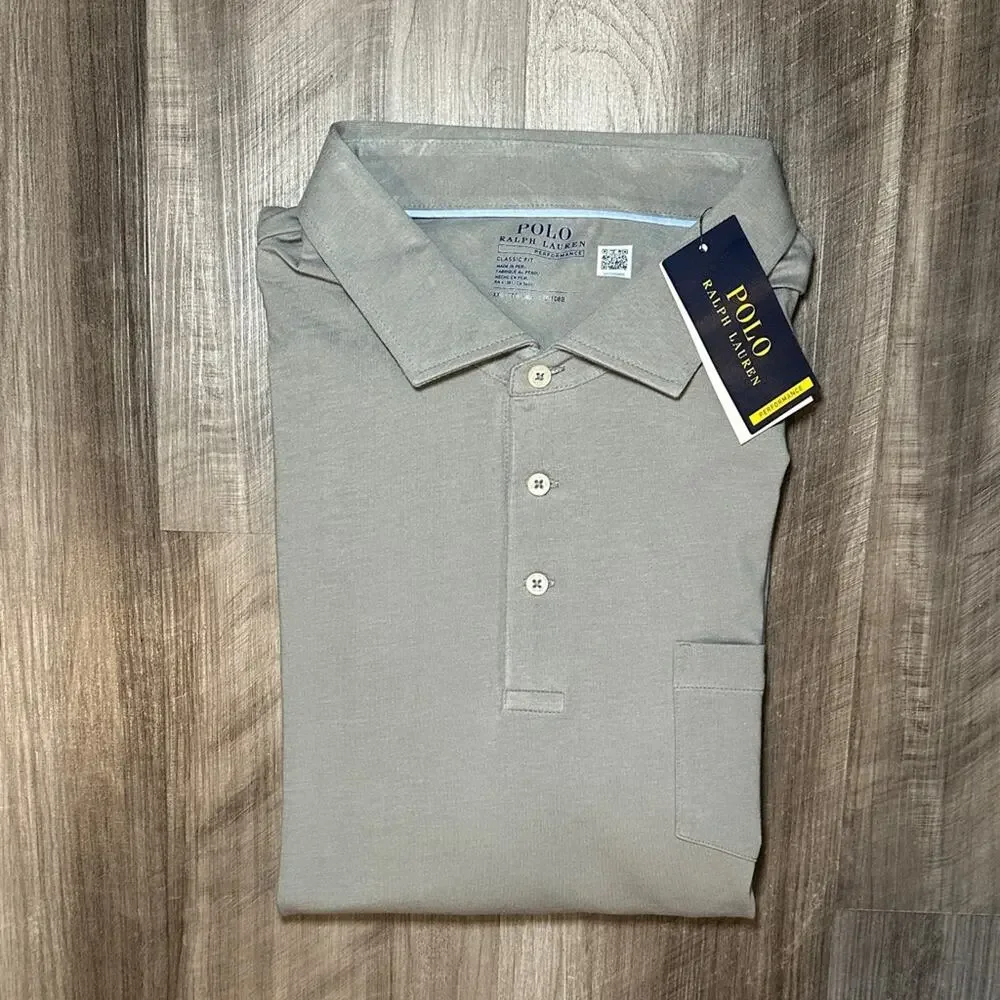 Polo Ralph Lauren Performance Classic Fit Long Sleeve Golf Polo - 2XL